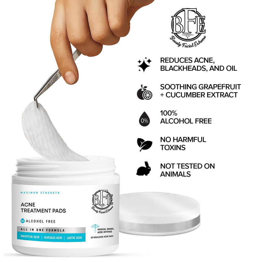 Beauty Facial Extreme Acne Pads aptas para adolescentes y adultos