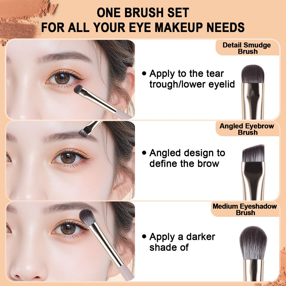 BeautyFactor brocha ojos pequeña precisión en esquinas y pliegues