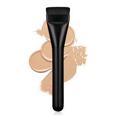 BEAUTYFACTOR Pincel Base Plana Negro, ideal para aplicar base líquida con acabado uniforme