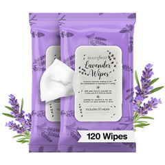 BeautyFrizz empaque lavanda: diseño compacto para toallitas faciales.
