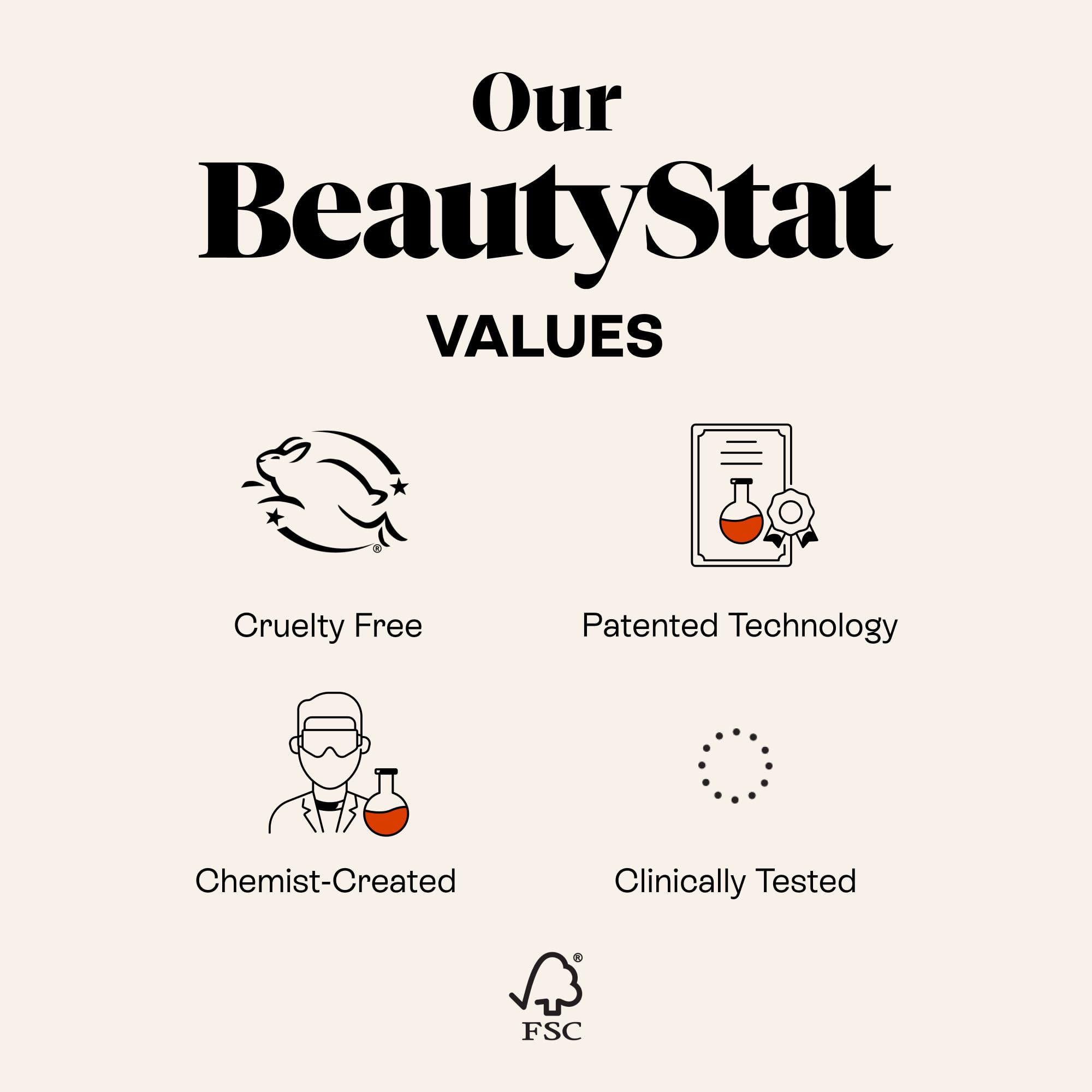 BeautyStat Corrector ocular universal C, uso recomendado dos veces al día.