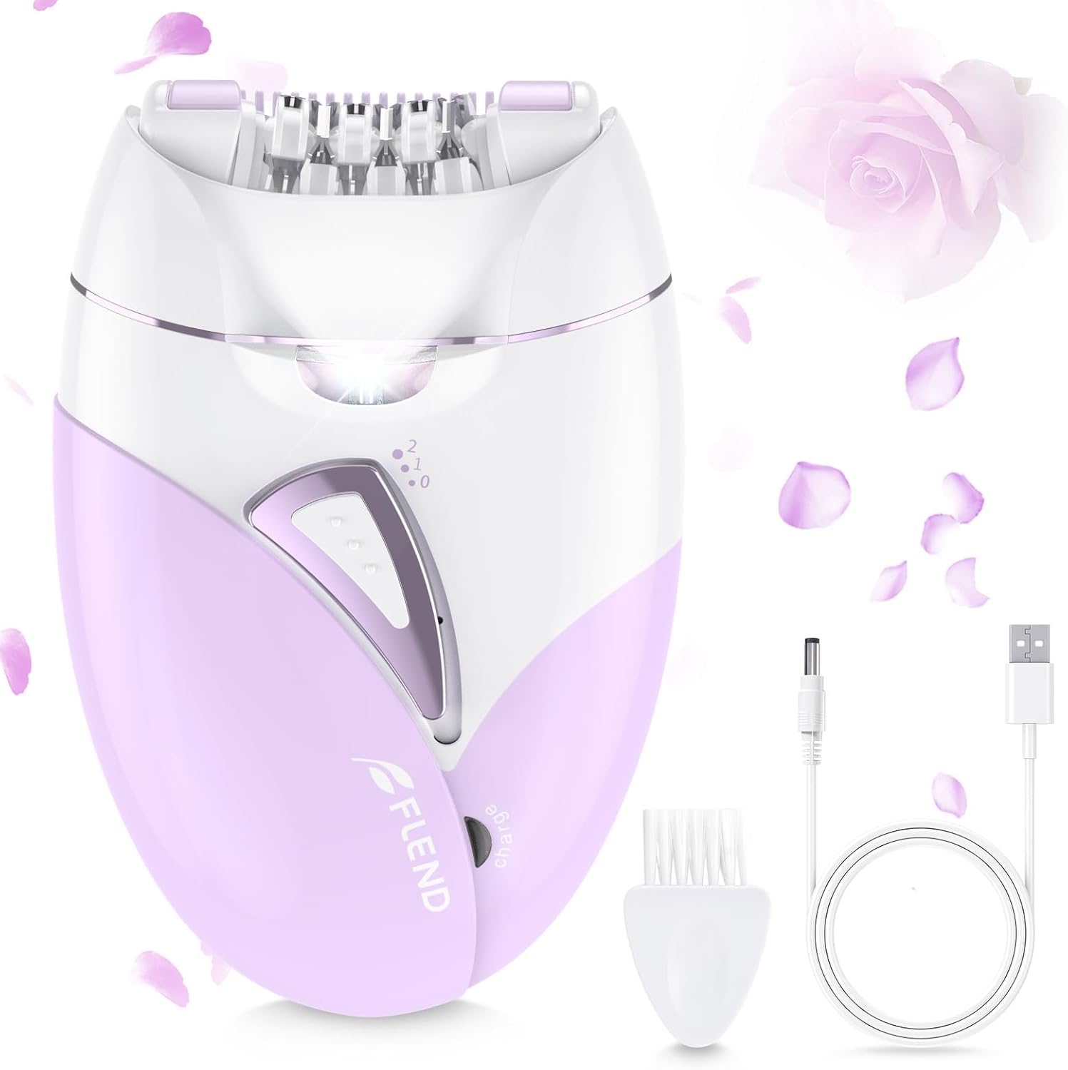 BEAUZMO Epilador con 36 pinzas facial para depilar de raíz, piel suave