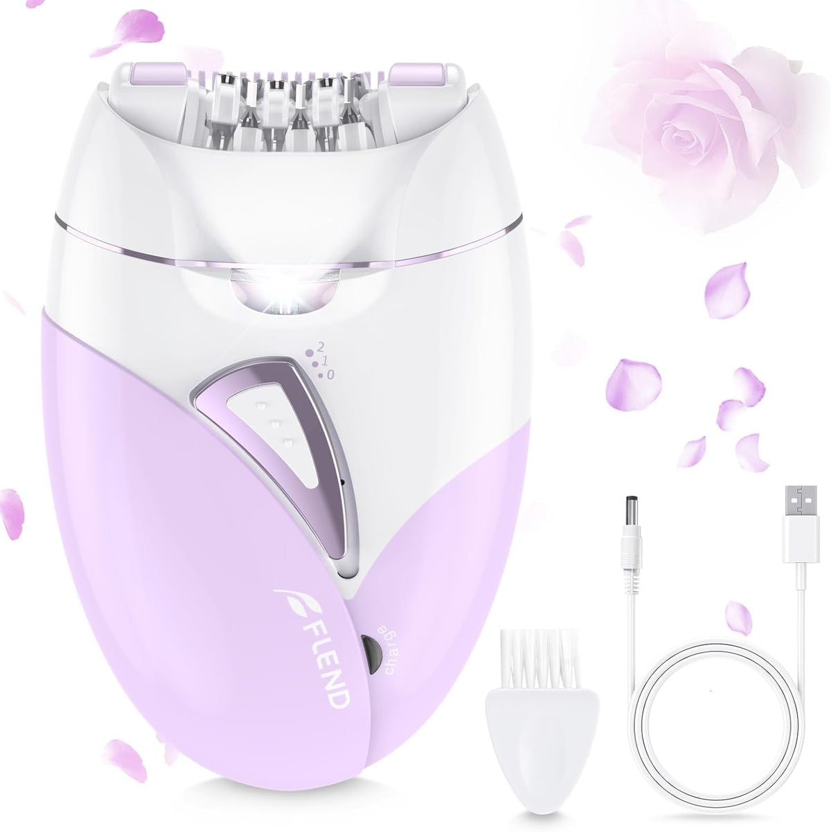 BEAUZMO Epilador con 36 pinzas facial para depilar de raíz, piel suave