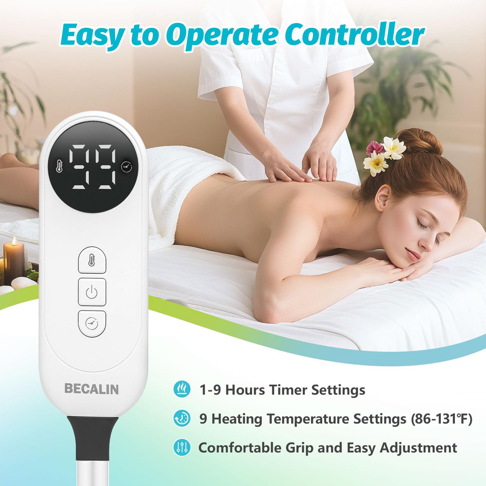 Calentador Becalin con 9 niveles de calor para personalizar la experiencia.
