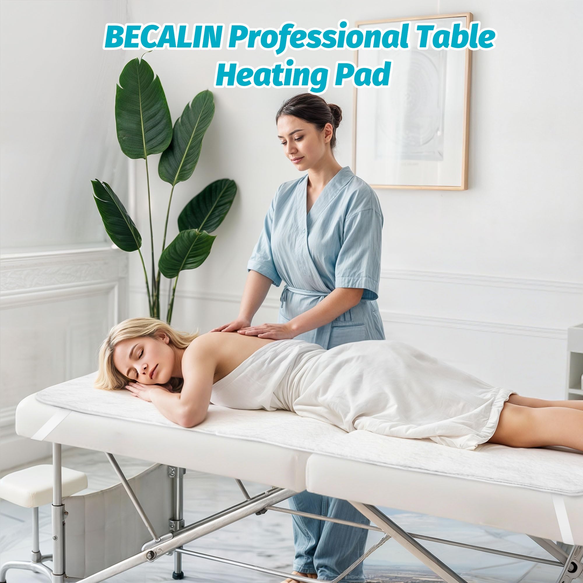 Manta de camilla 30x71 pulgadas BECALIN con correas para fijación.