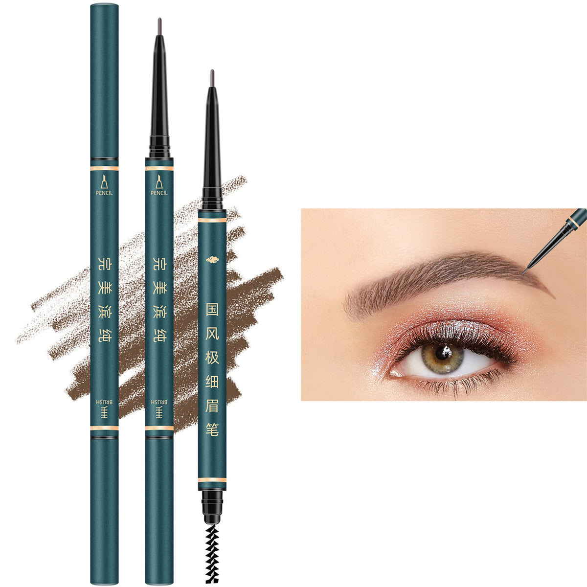 BECHY lapiz cejas punta micro para trazos naturales y duraderos