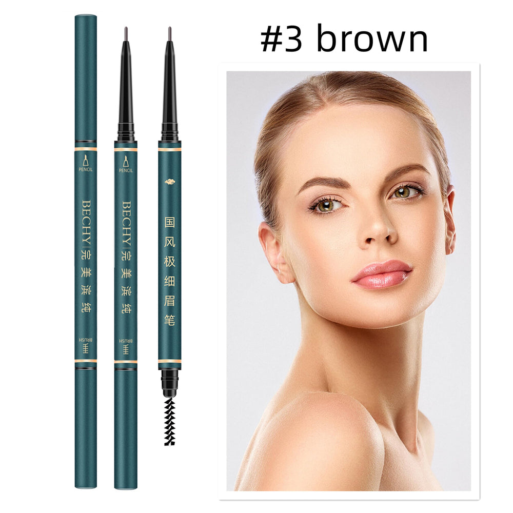 BECHY lapiz cejas con spoolie integrado para difuminar y peinar.