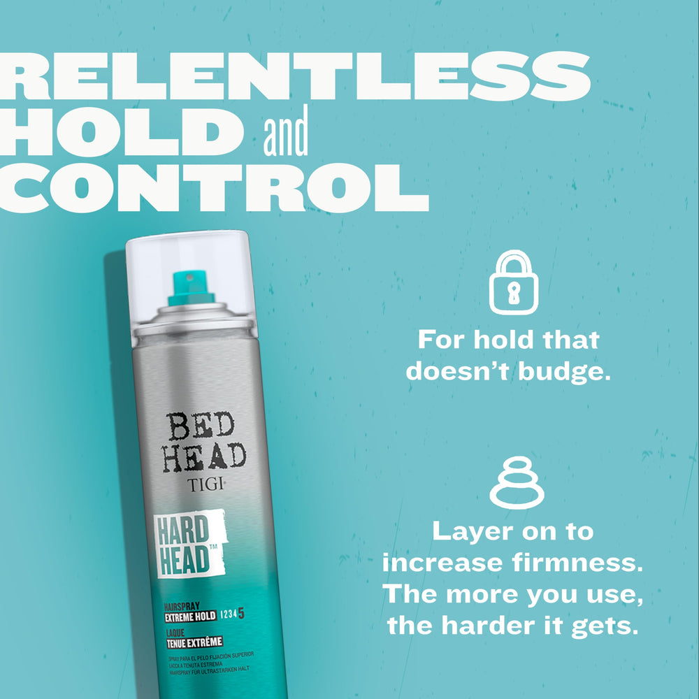 Bed Head Hard Head, aplicación en cabello seco para retoques rápidos