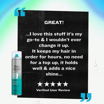 Bed Head Hard Head, pack de seis para ahorro y uso prolongado