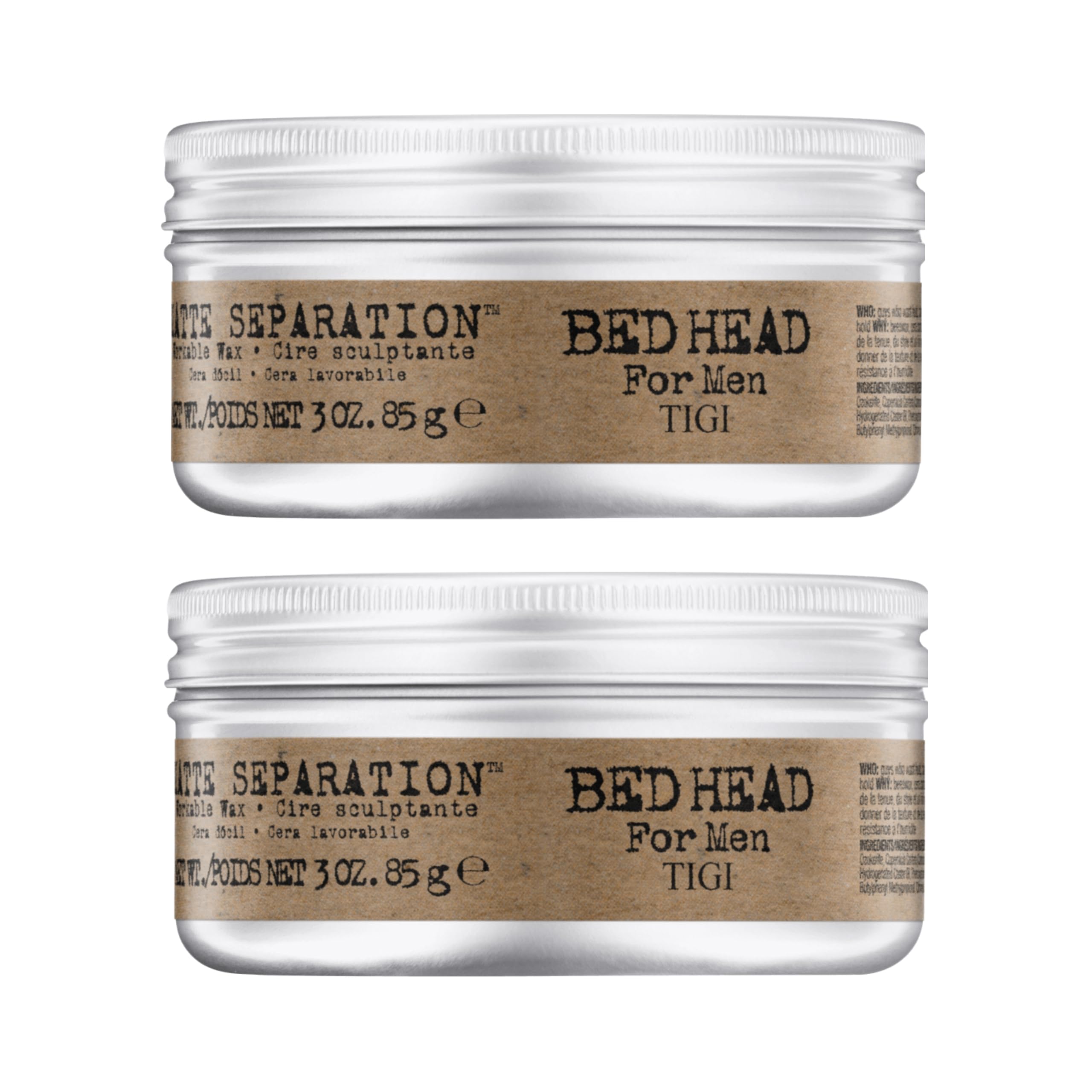 Bed Head Matte Separation Wax cera mate para peinado con fijación duradera y definición