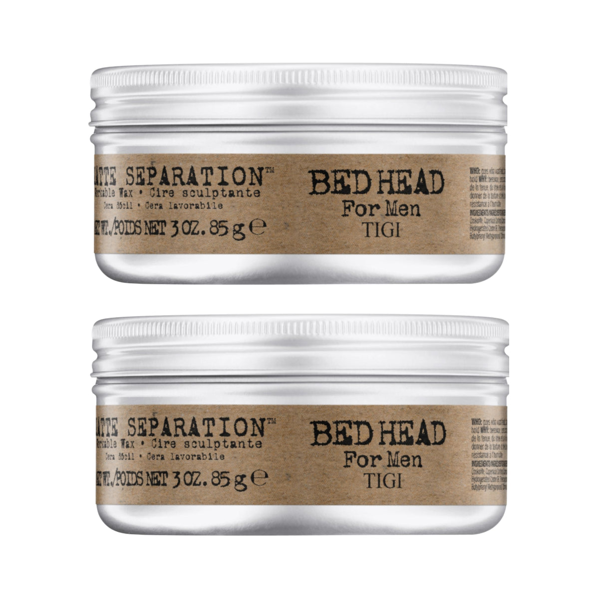 Bed Head Matte Separation Wax cera mate para peinado con fijación duradera y definición