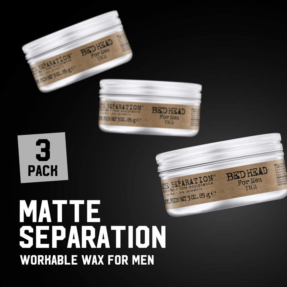 Bed Head cire matte pour homme, définition précise des coiffures, tenue toute la journée.
