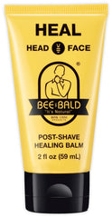 Bee Bald HEAL bálsamo después del afeitado en botella, calma irritación al instante.