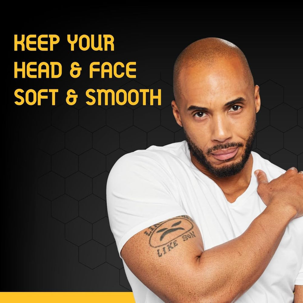 Bee Bald Smooth, usa solo una pequeña cantidad para hidratación eficaz.