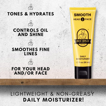 Bee Bald Smooth, textura ligera para una sensación fresca al aplicar.
