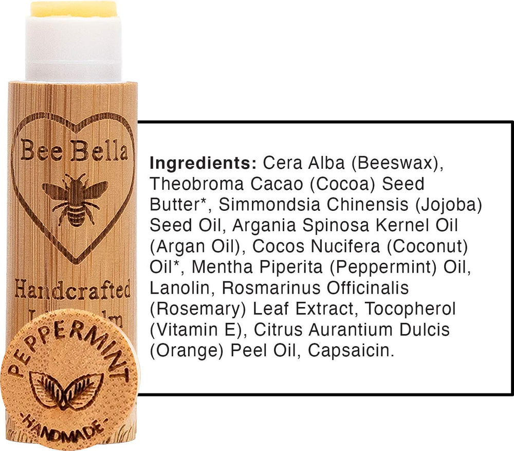 Bee Bella baume lèvres menthe - emballage prêt à offrir.