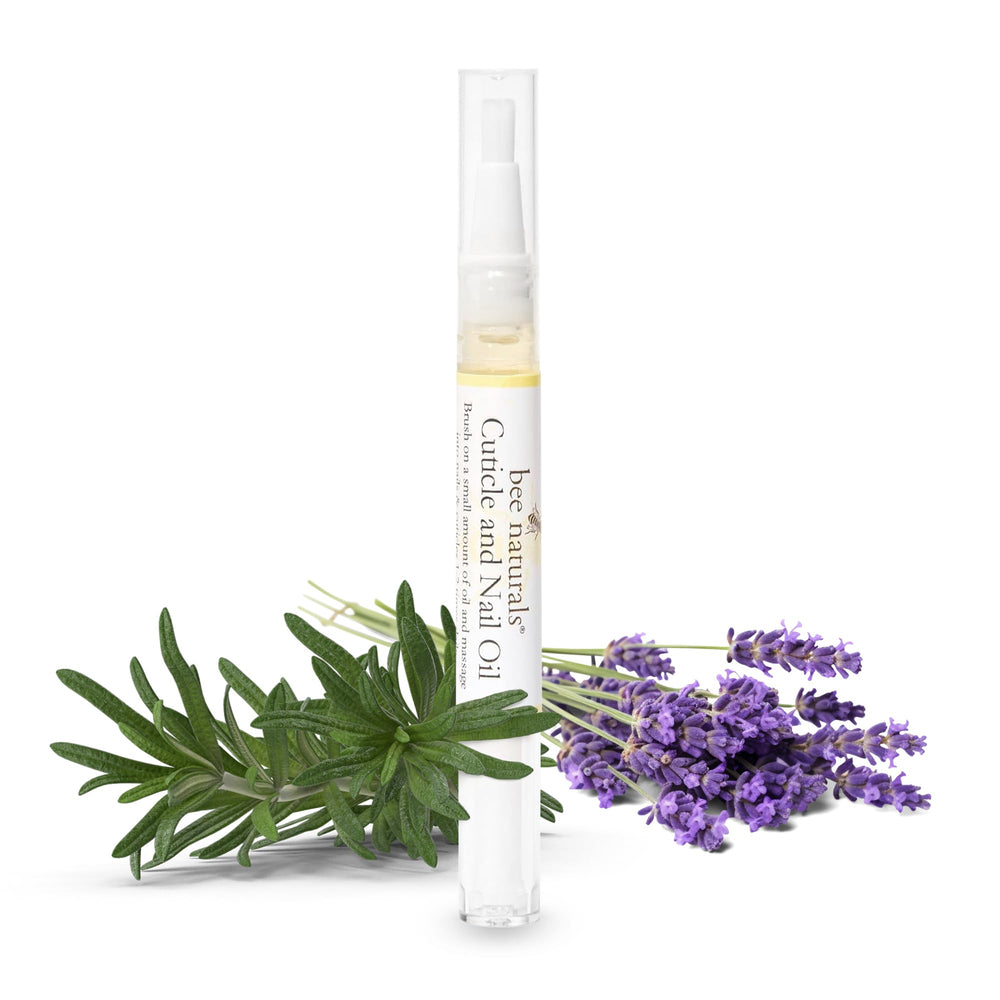 Bee Naturals Quick Fix Oil con aplicador preciso para cutículas y cuidado de uñas.