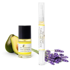 Bee Naturals Aceite Uñas Cutícula con aplicador pluma para nutrición diaria y uñas fortalecidas.