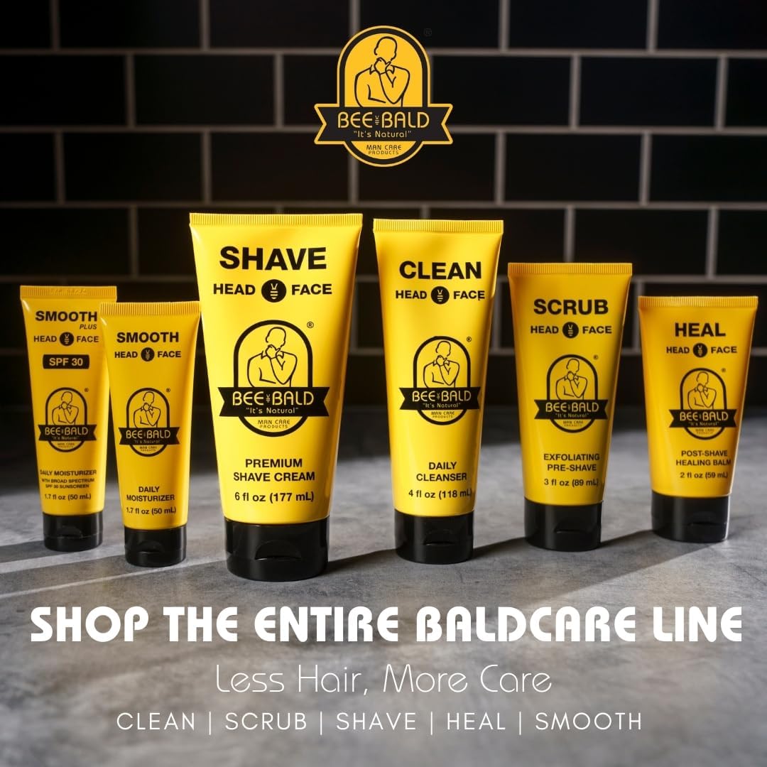 Bee Bald Smooth controla brillo y grasa, ideal para piel mixta o grasa.