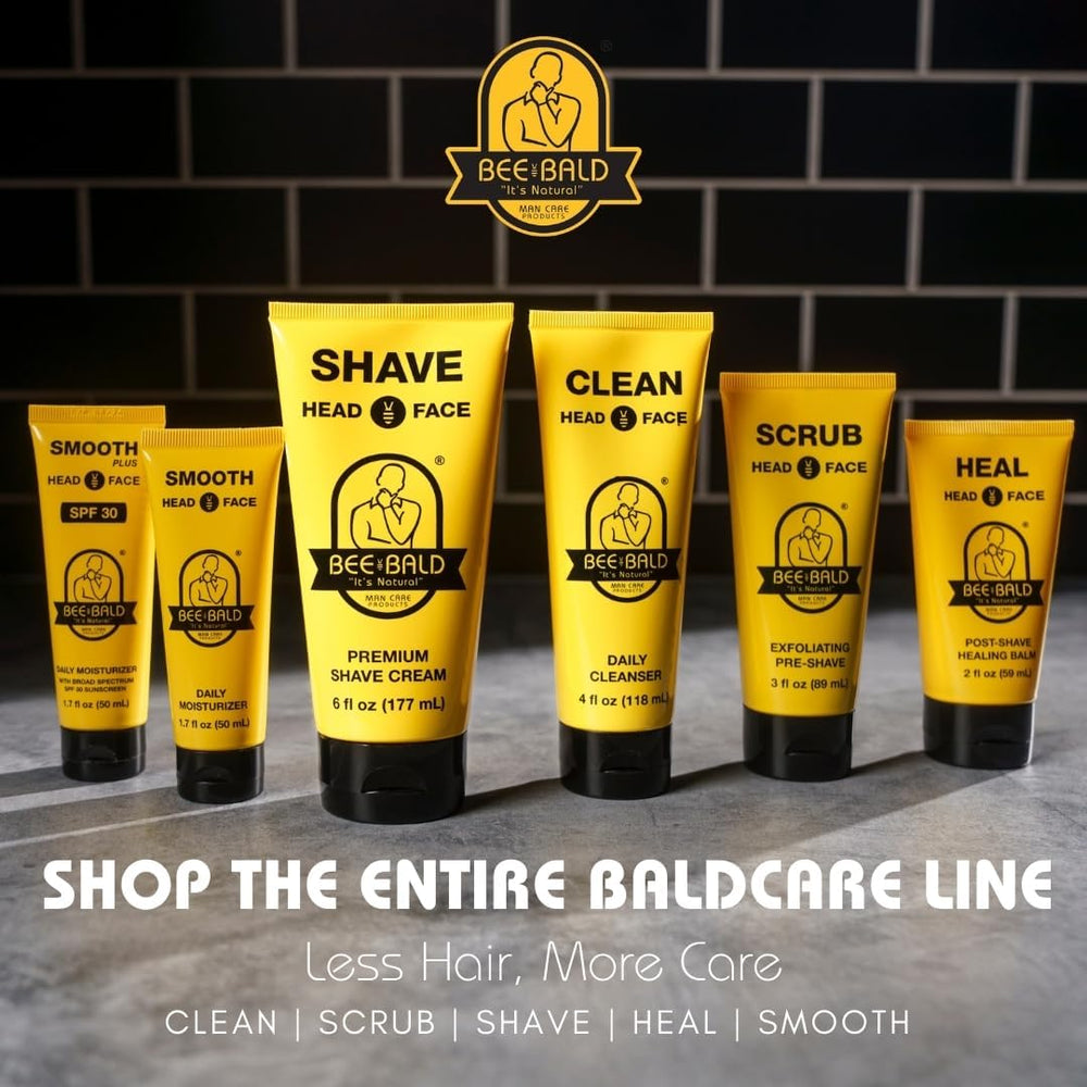 Bee Bald Smooth controla brillo y grasa, ideal para piel mixta o grasa.