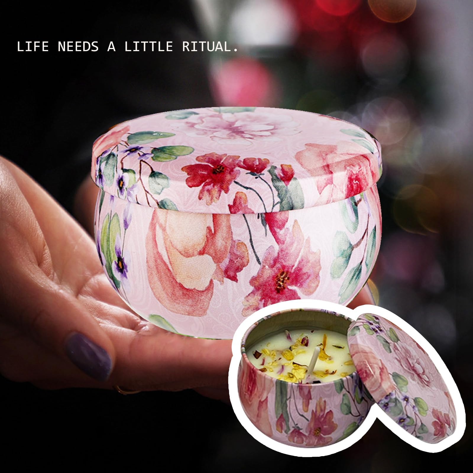 Bomba de baño rosa Beeco GIF2U, aroma suave para relajación sensorial.