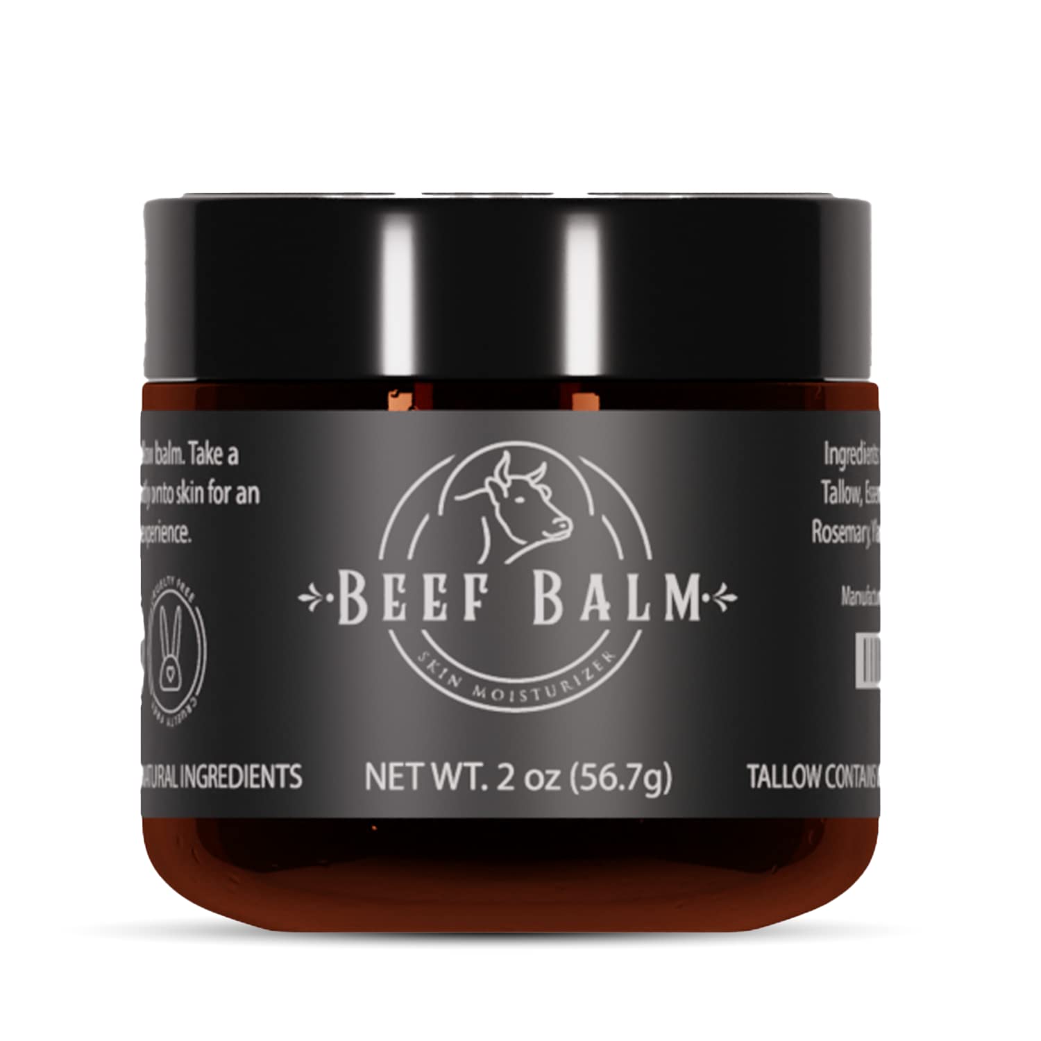 Beef Balm sebo de res crema para piel, hidratación suave.
