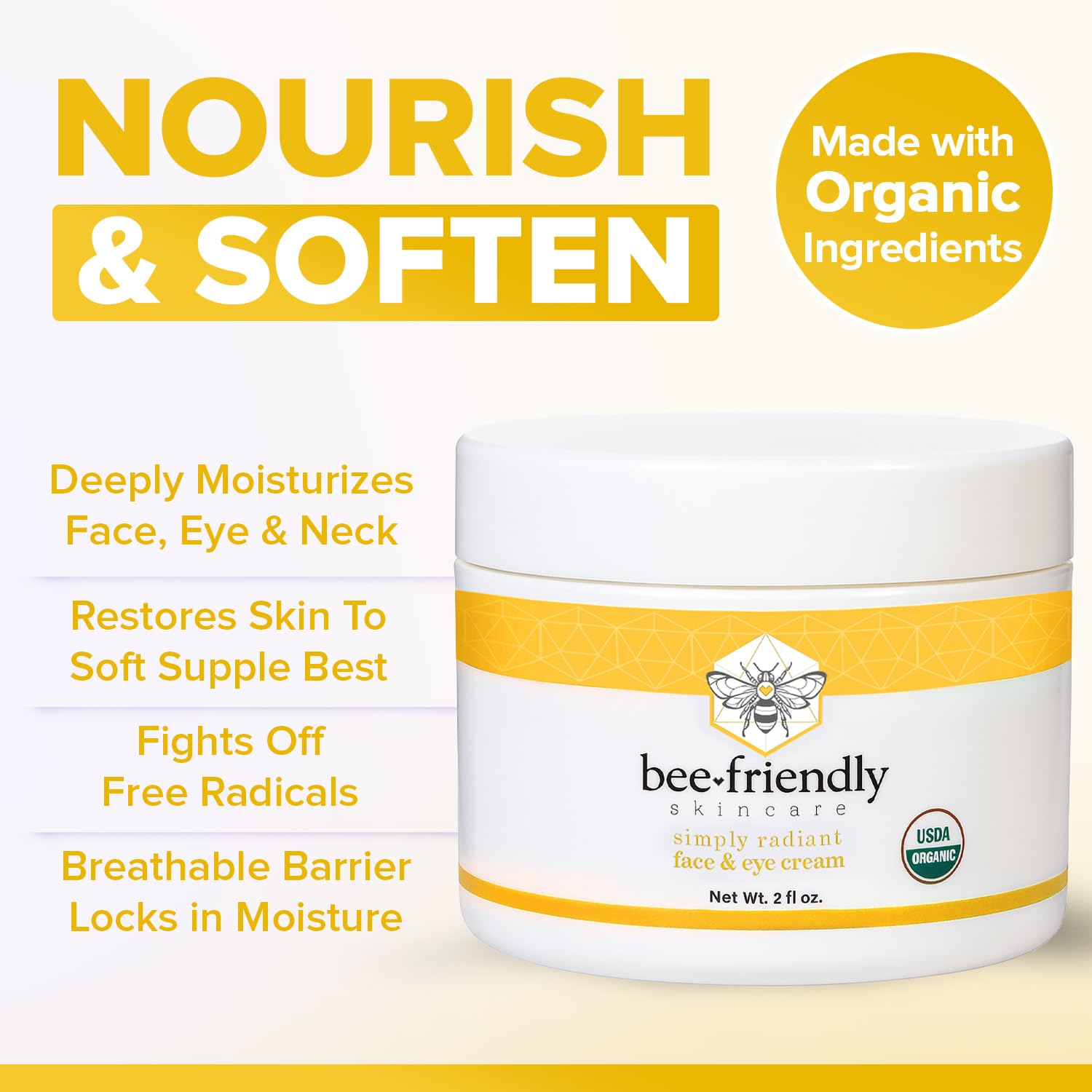 BeeFriendly ingrédients-miel-propolis: actifs naturels hydratants et réparateurs.