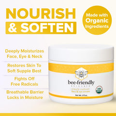 BeeFriendly ingrédients-miel-propolis: actifs naturels hydratants et réparateurs.
