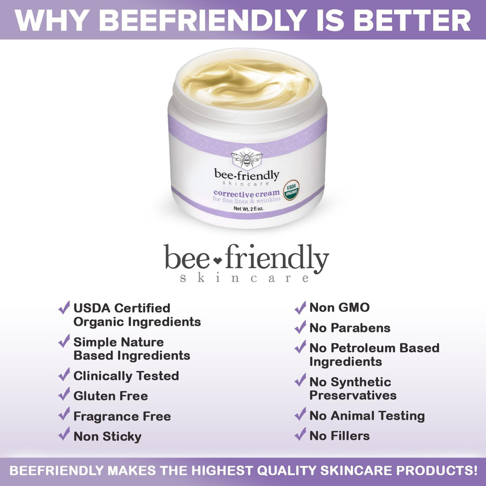 BeeFriendly uso nocturno para rostro y cuello, favorece la elasticidad