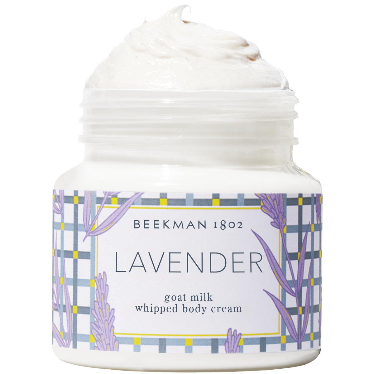 Beekman 1802 Crema Corporal Whipped: tarro mostrando hidratación diaria.