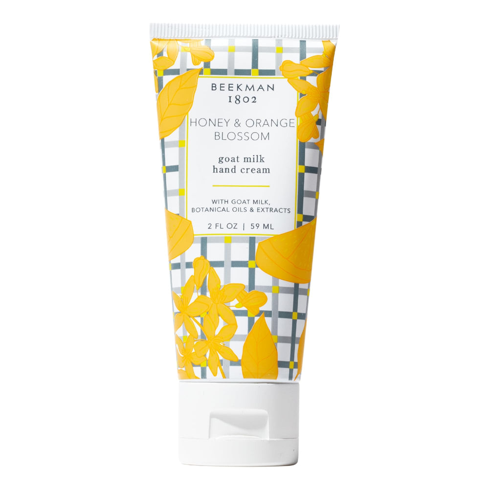 Beekman 1802 crema de manos leche de cabra miel naranjo, hidratación suave.