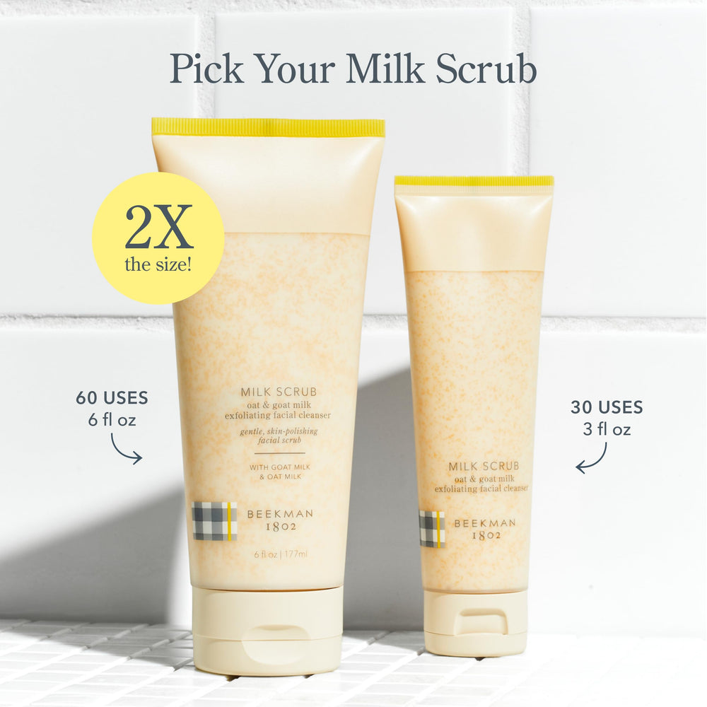 Beekman 1802 formule sans irritants pour peaux sensibles.