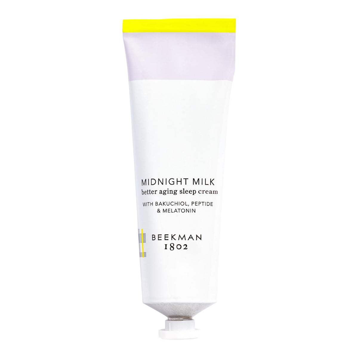 Beekman 1802 Midnight Milk: crema nocturna en botella, hidratación profunda al despertar.