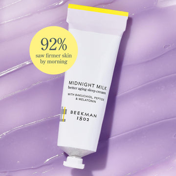 Beekman 1802 Midnight Milk sin fragancia, apta para piel sensible.