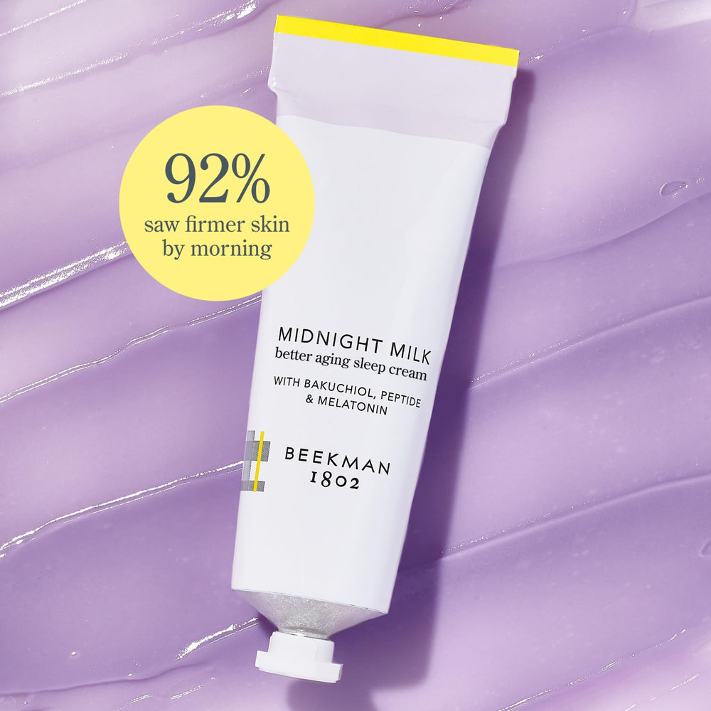 Beekman 1802 Midnight Milk sin fragancia, apta para piel sensible.