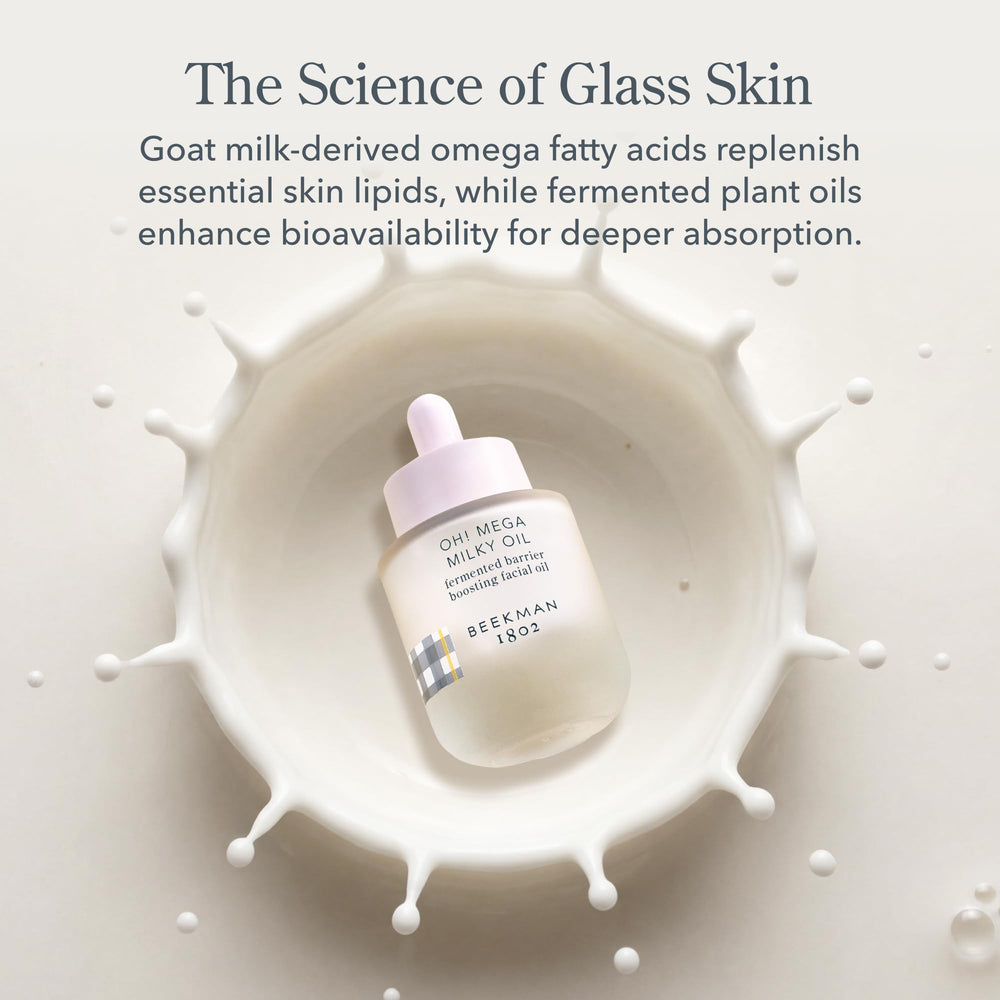 Beekman 1802 Oh! Mega Milky Oil detalle de la botella