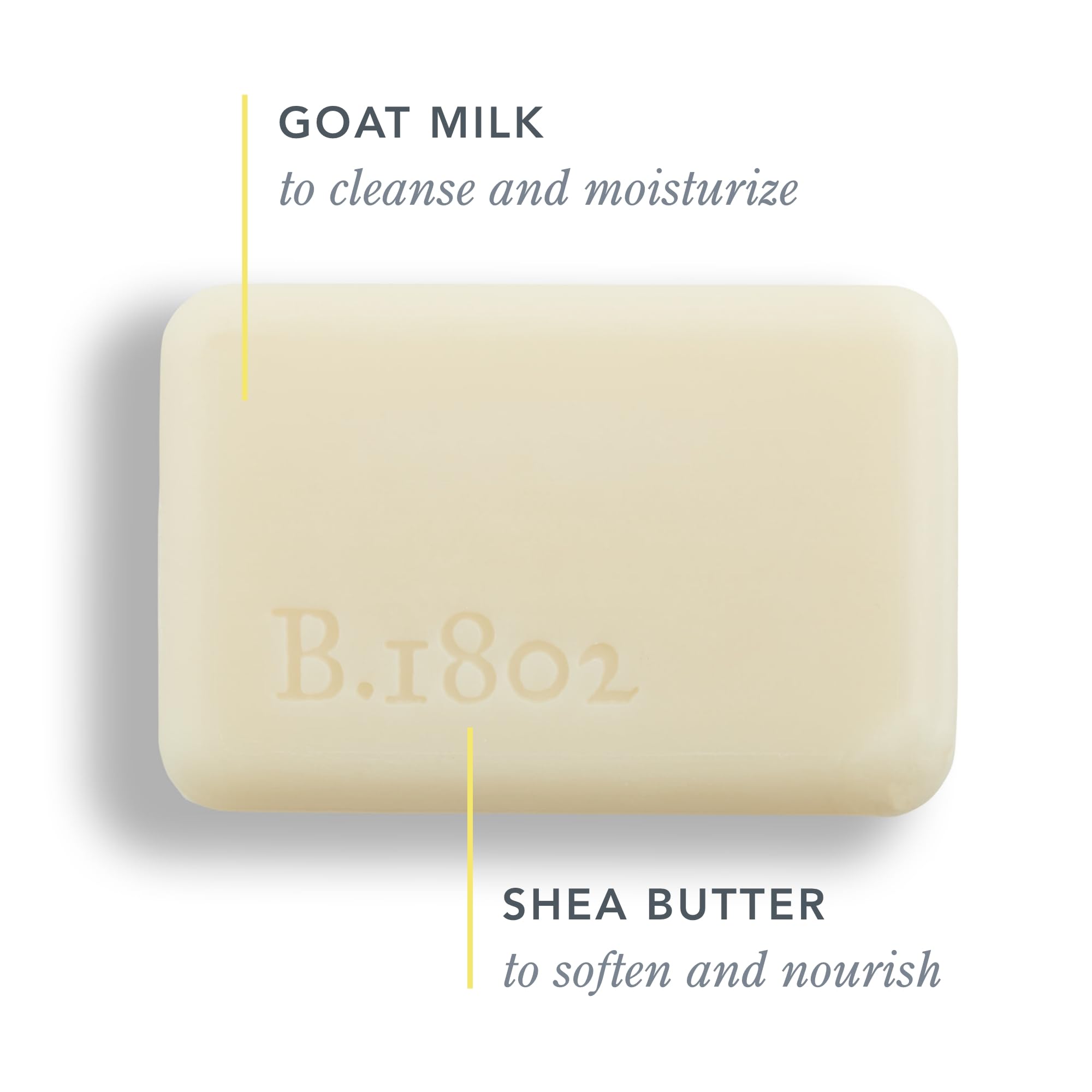 Beekman 1802 barra leche de cabra con ácido láctico suave.