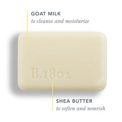 Beekman 1802 barra leche de cabra con ácido láctico suave.