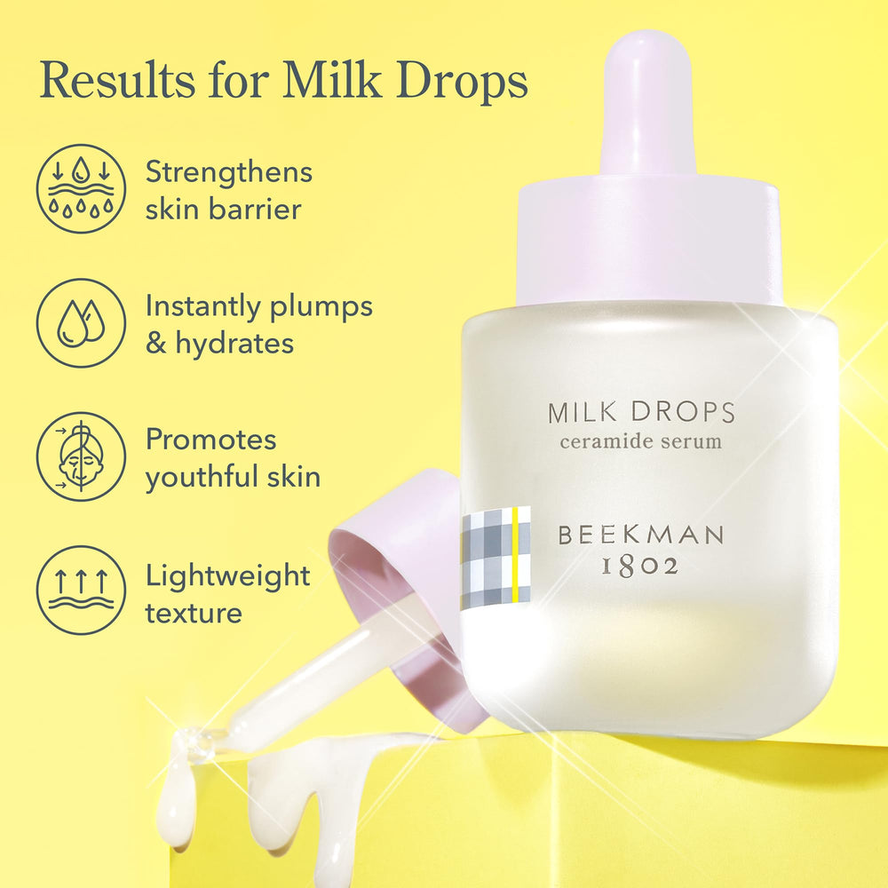 Beekman 1802 Milk Drops: enzimas vegetales para renovación suave de la piel