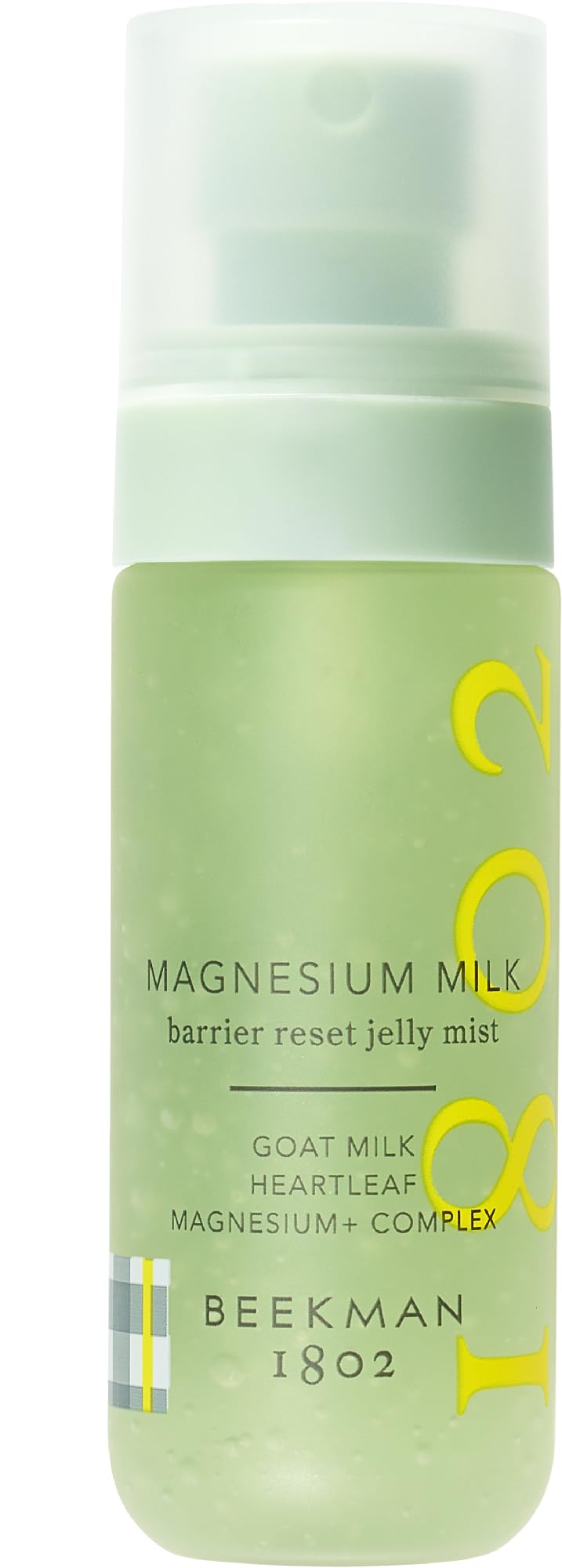 Beekman 1802 Magnesium Milk Barrier Reset Jelly Mist – flacon hydratant apaisant pour peau sensible