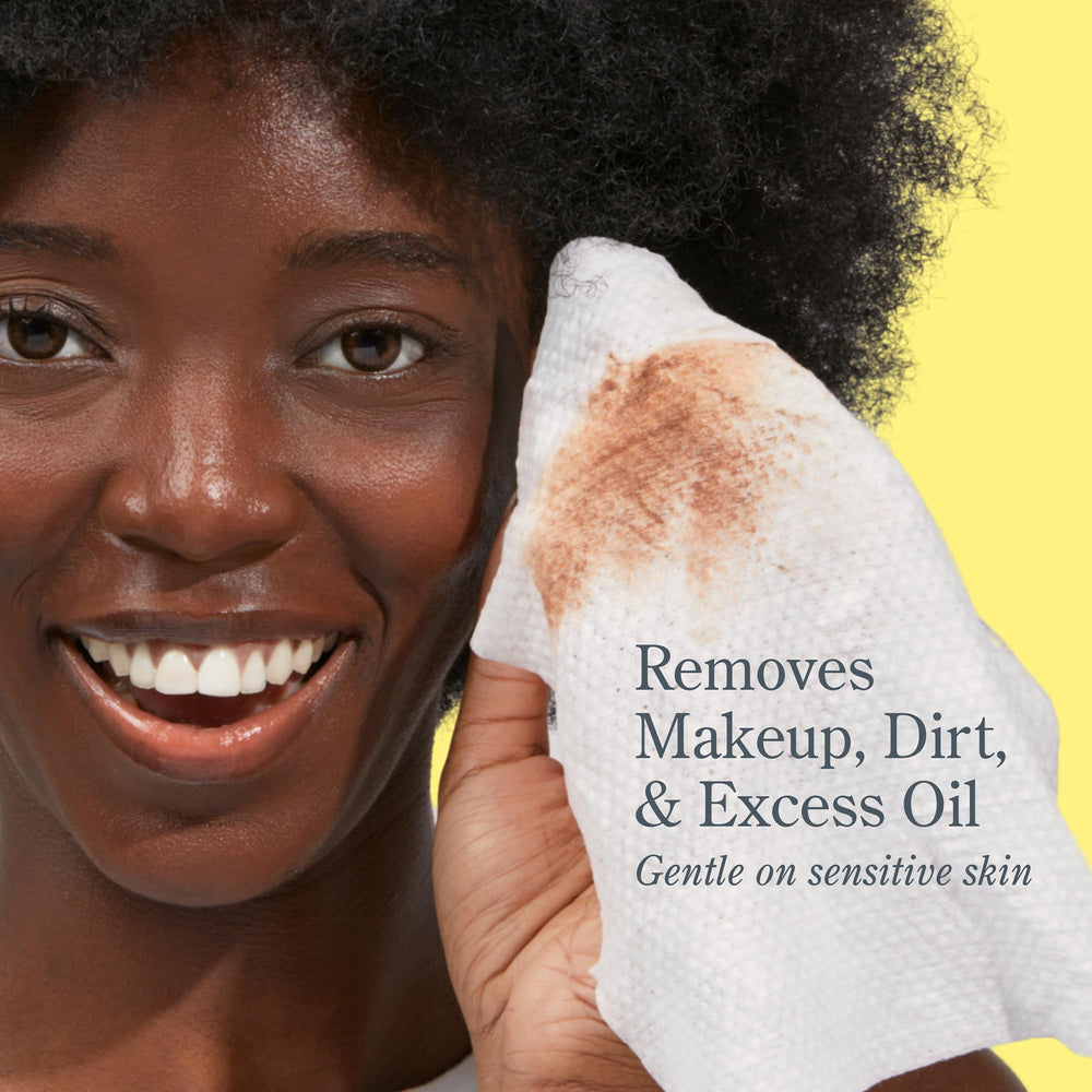 Beekman 1802 toallitas faciales pomelo miel, biodegradables y respetuosas con el medio ambiente.