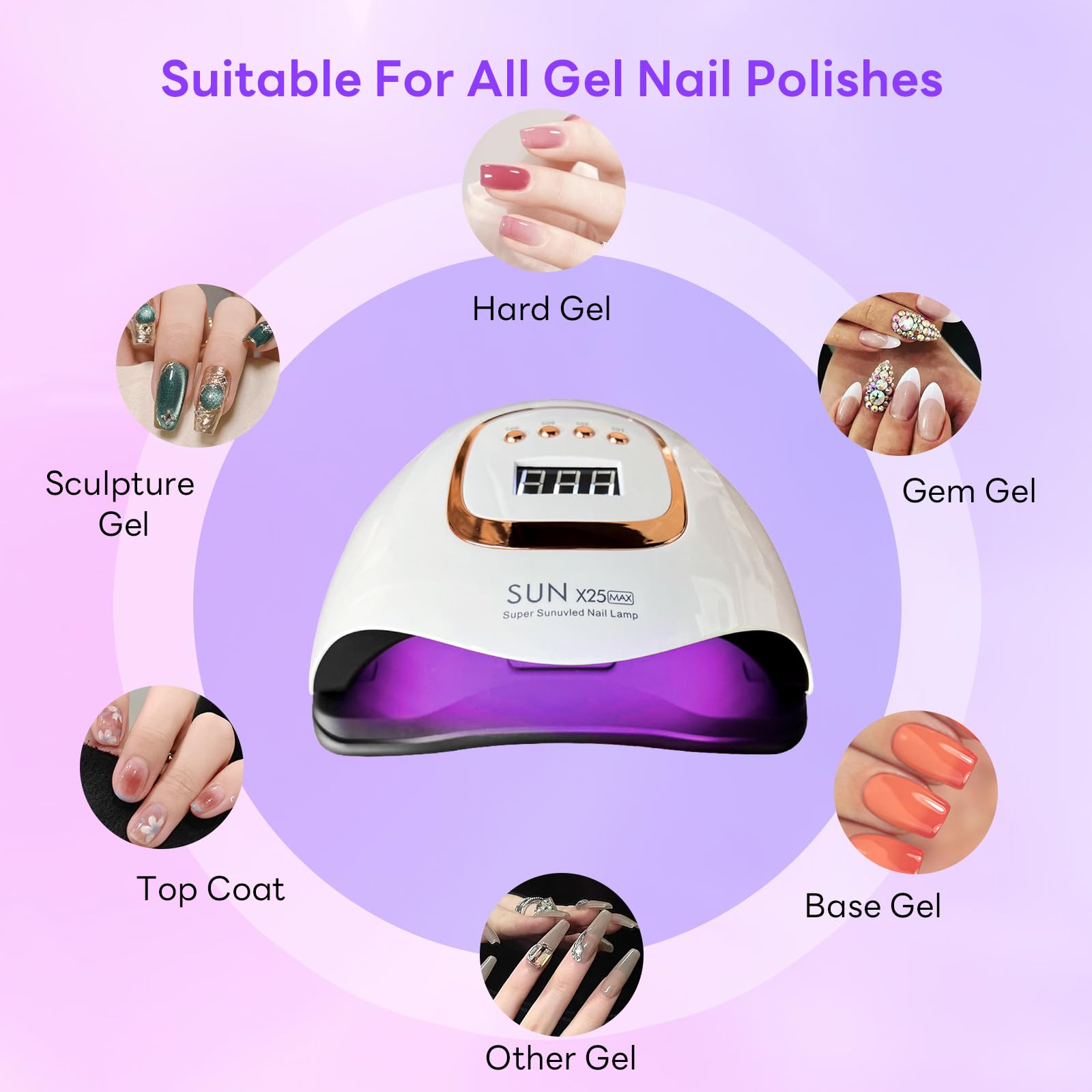 Uso doméstico con BEENLE, ideal para secar gel de uñas
