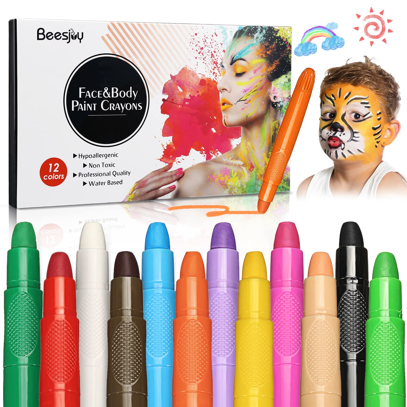 Beesjuy regalo infantil con pintura facial lavable.