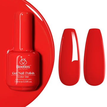 Beetles Acabado de lujo rojo gel, resultado pulido y duradero.