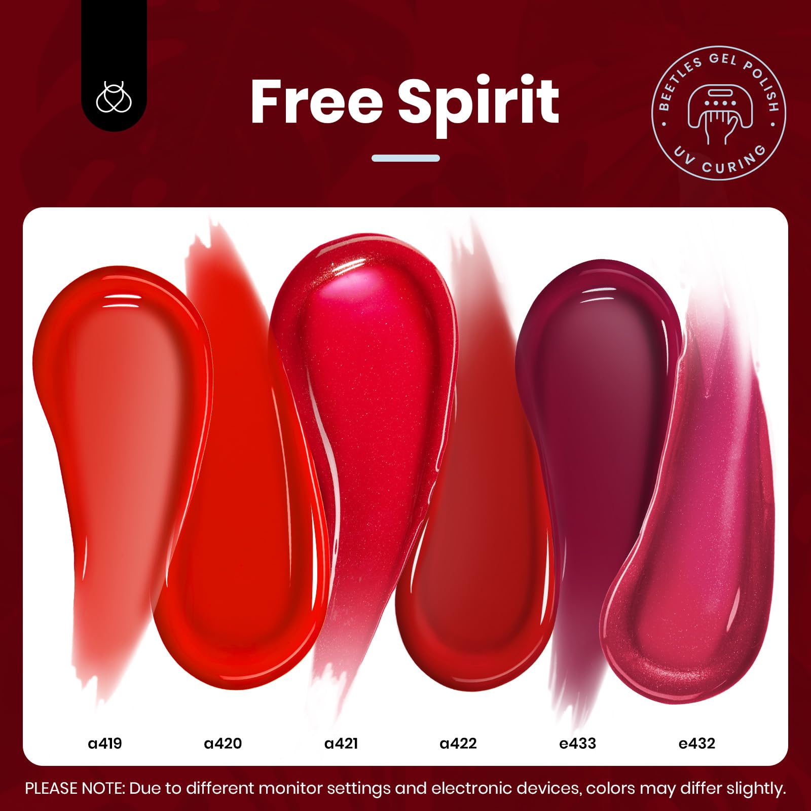 Beetles gel con bajo olor para sesiones más cómodas.