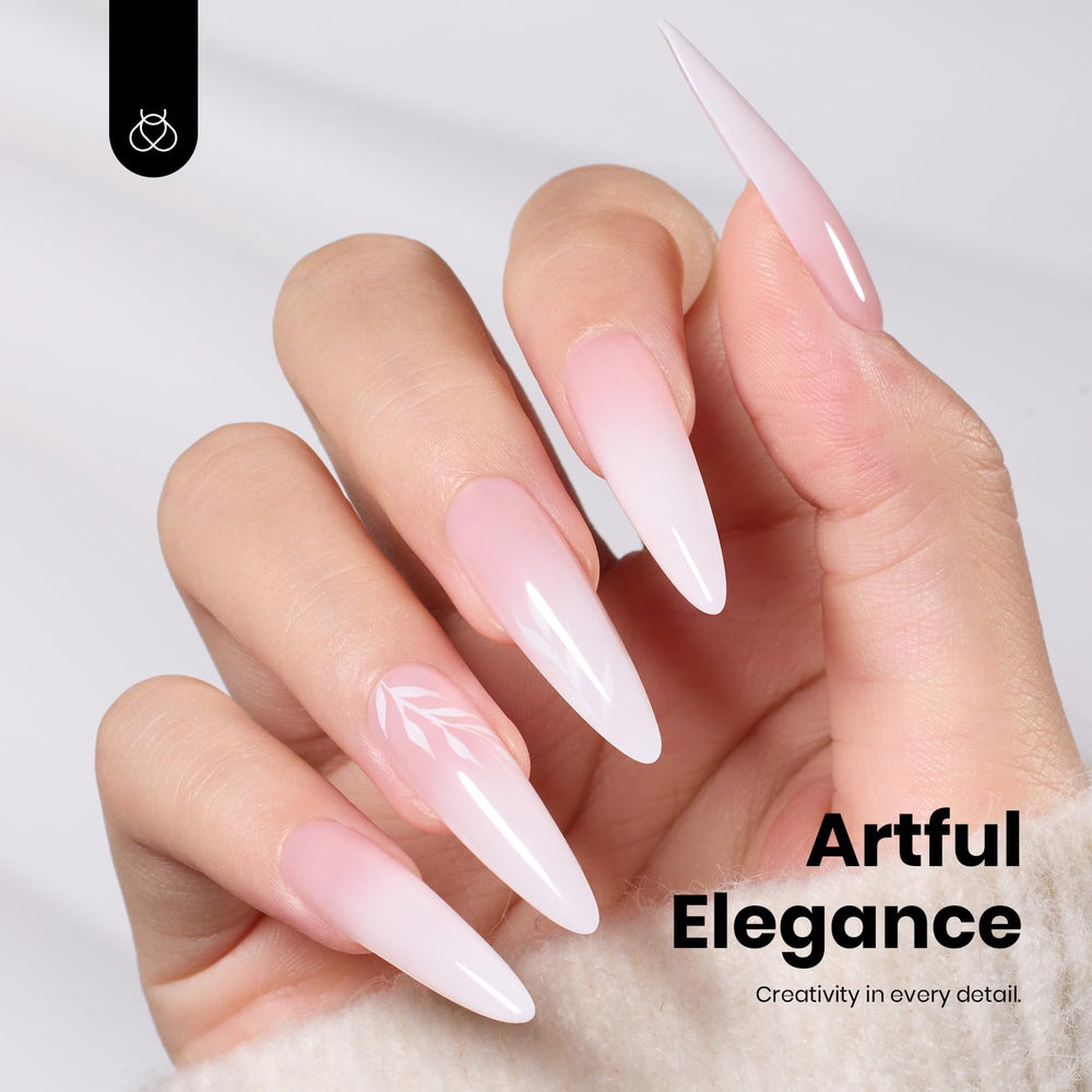 Beetles esmalte de gel blanco: aplicación suave para French impecable.