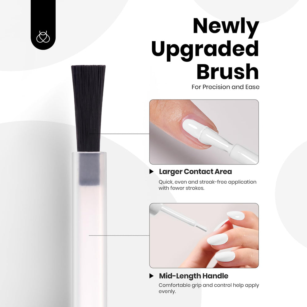 Beetles esmalte de gel blanco: compatible con técnicas francesas y arte de uñas.