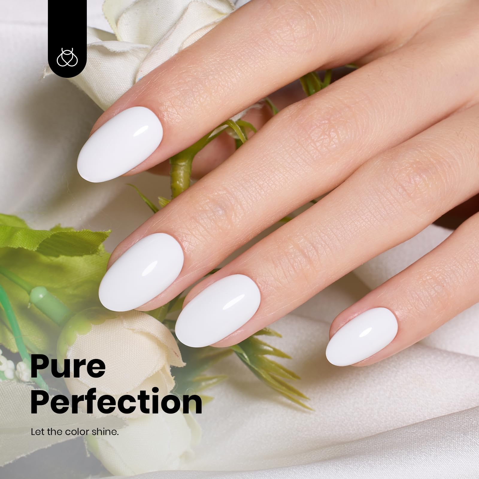 Beetles esmalte de gel blanco: acabado brillante y duradero en uñas.