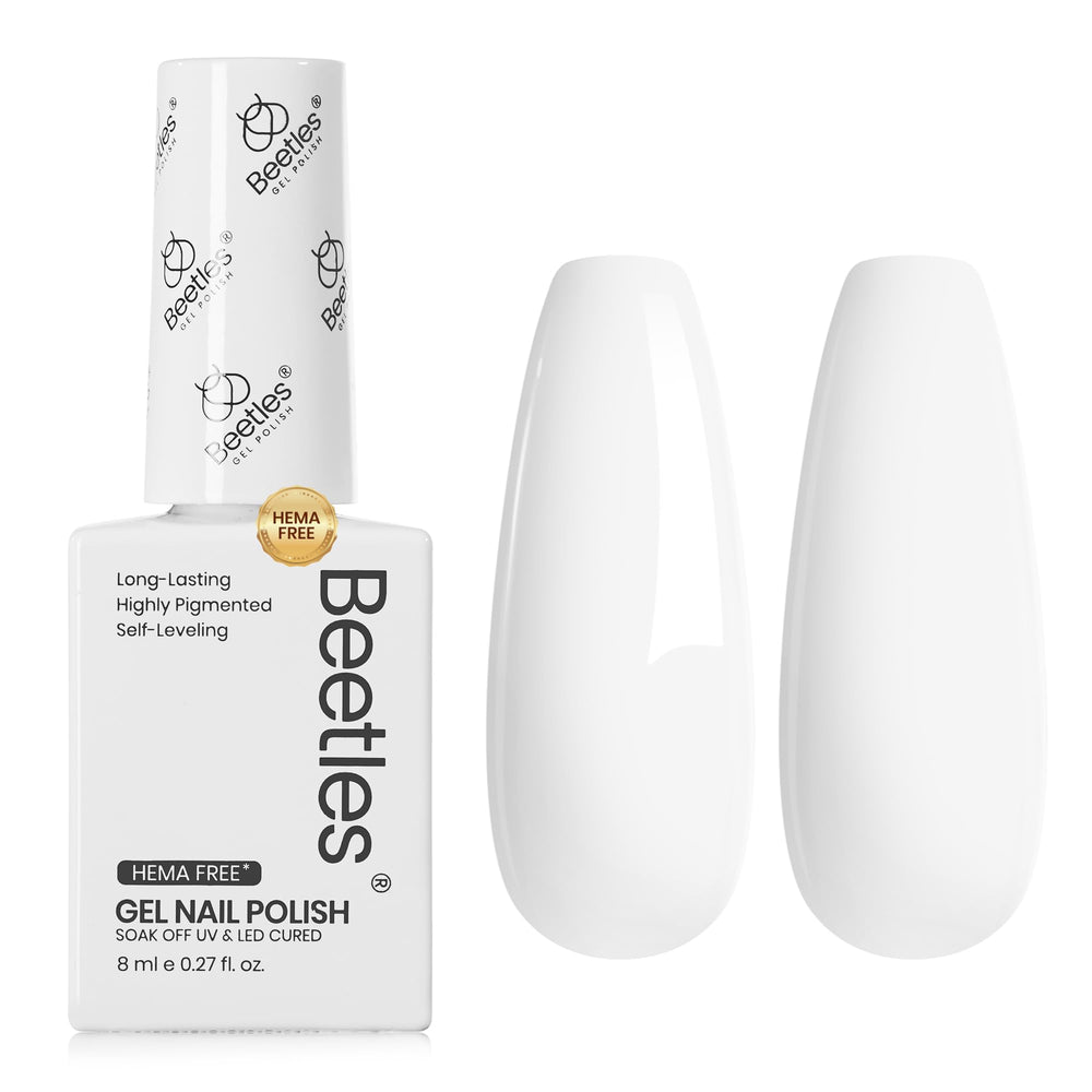 Beetles esmalte de gel blanco: uso versátil para looks de primavera y verano.