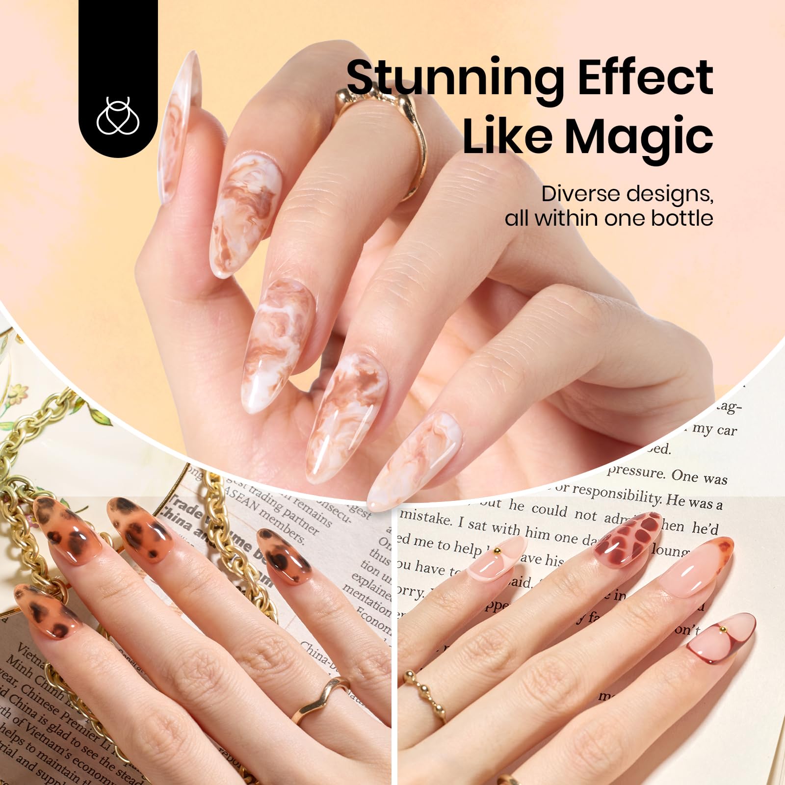 Beetles Blooming Gel facilita la aplicación y crea efectos